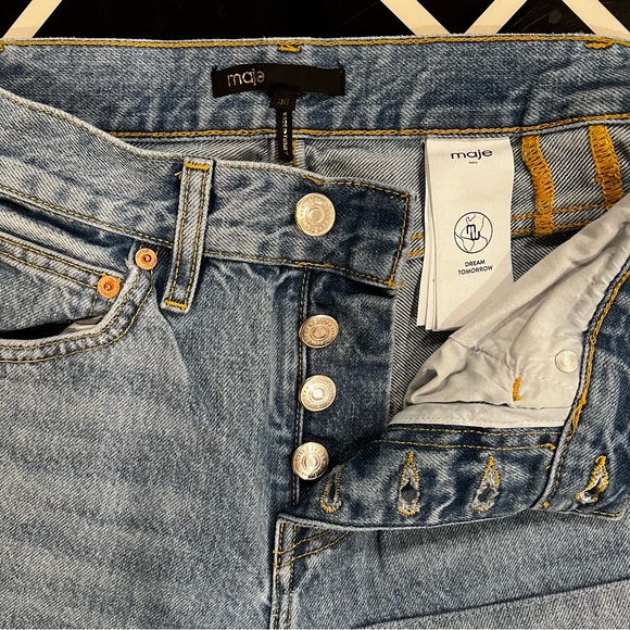 MAJE PATCHOU STRAIGHT LEG DENIM - Picture 3 of 4